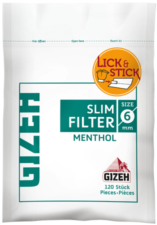 Gizeh Slim Filter Menthol 120 Tips