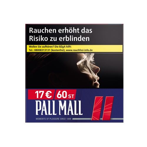 Pall Mall Zigaretten Red Hercules [3 x 60 Stück]