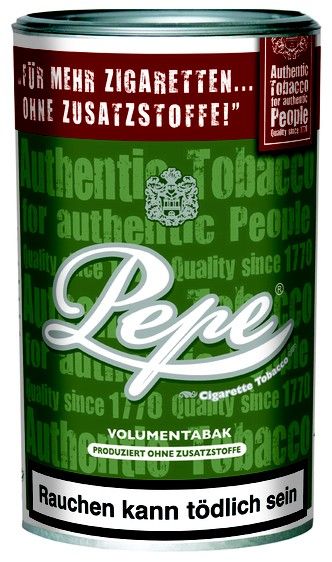 Pepe Rich Green Volumentabak [85 Gramm]