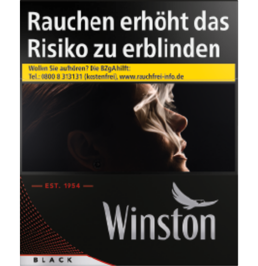 Winston Zigaretten Black 5XL [4 x 43 Stück]