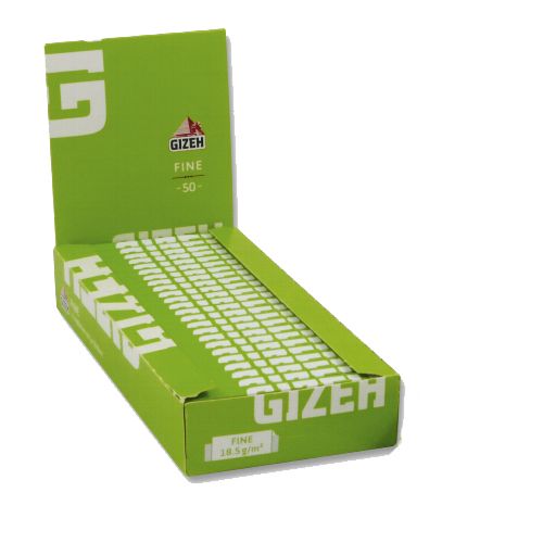 Gizeh Papier Fine (grün) 25 Packs à 50 Blättchen