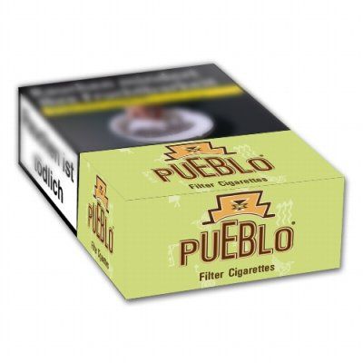 Pueblo Zigaretten Green Filter ohne Zusätze [10 x 20 Stück]