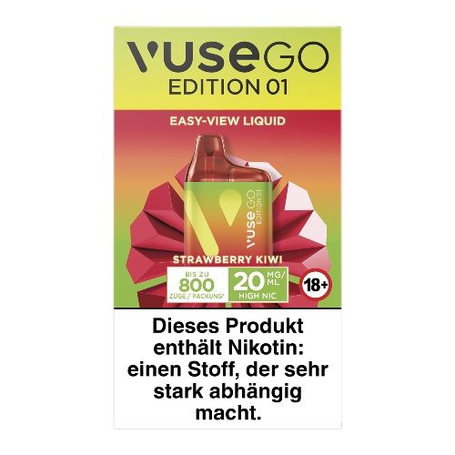 Vuse Go 800 Einweg E-Zigarette Strawberry Kiwi 20mg