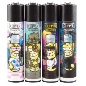 4 verschiedene Clipper Feuerzeuge Motiv Man 2 4 verschiedene Clipper Feuerzeuge Motiv Man 2
