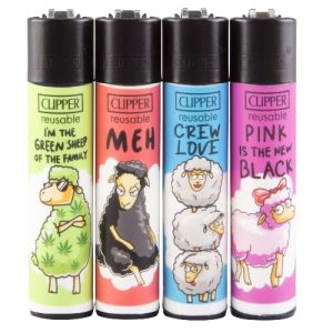 4 verschiedene Clipper Feuerzeuge Motiv Schafe 4 verschiedene Clipper Feuerzeuge Motiv Schafe