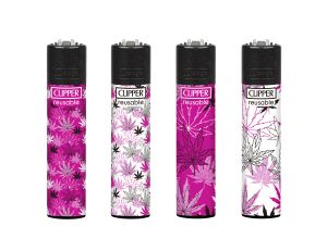 4 verschiedene Clipper Feuerzeuge Motiv Pink Leaves 2 4 verschiedene Clipper Feuerzeuge Motiv Pink Leaves 2