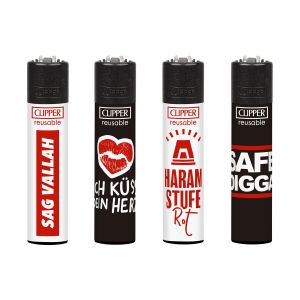 4 verschiedene Clipper Feuerzeuge Motiv Clipperman 2 4 verschiedene Clipper Feuerzeuge Motiv Clipperman 2
