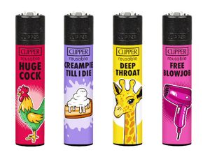4 verschiedene Clipper Feuerzeuge Motiv Porn Slogan 3 4 verschiedene Clipper Feuerzeuge Motiv Porn Slogan 3