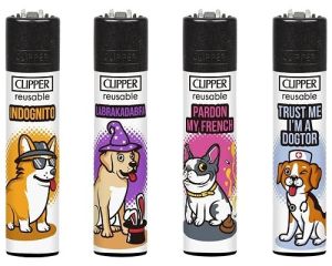 4 verschiedene Clipper Feuerzeuge Motiv Dogz 4 verschiedene Clipper Feuerzeuge Motiv Dogz