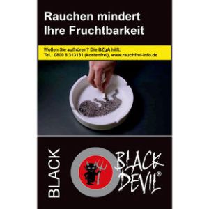 Black Devil Zigaretten schwarz [10 x 20 Stück]