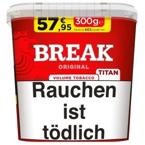 Break Volumentabak Original Titan 300 Gramm Break Volumentabak Original Titan 300 Gramm