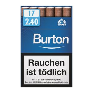 Burton Zigarillos Blue Naturdeckblatt L-Box [10 x 17 Stück]