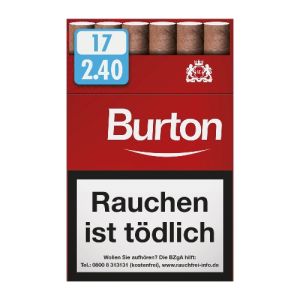 Burton Zigarillos Original Naturdeckblatt L-Box [10 x 17 Stück]