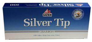 Gizeh Silver Tip Charbon 100 Hülsen Gizeh Silver Tip Charbon 100 Hülsen