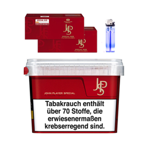 JPS Set #2 [1 x JPS Tabak 100 g + 400 King Size Hülsen + 1 Feuerzeug]