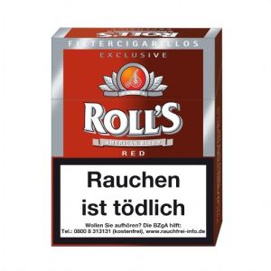 Rolls Exclusive Red Naturdeckblatt [8 x 23]