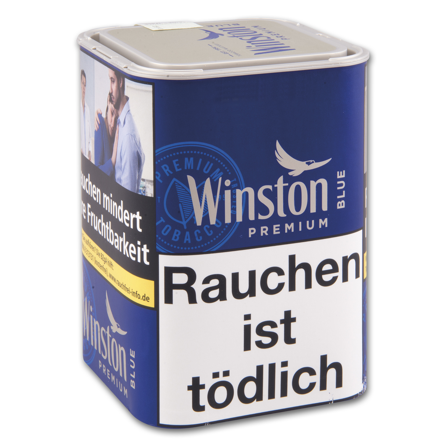 Winston Cigarette Tobacco Blue Premium Tin-S
