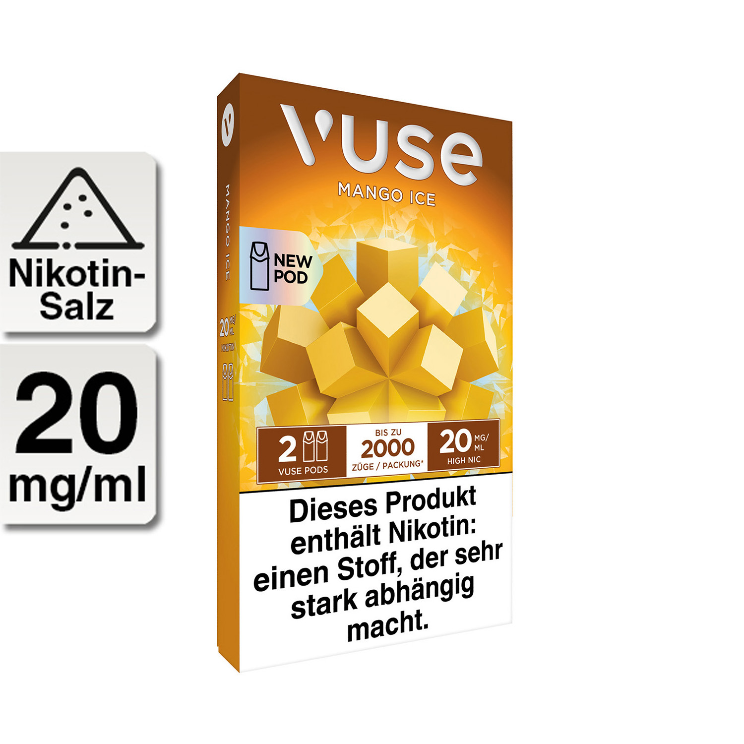 E-Kartusche Vuse Pod Mango Ice 20mg 2 Caps