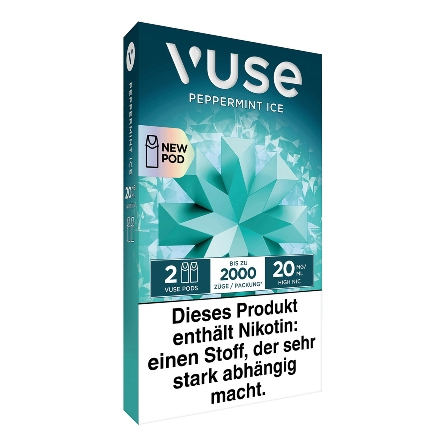 E-Kartusche Vuse Pod Crisp Mint Nic 18mg 2 Caps