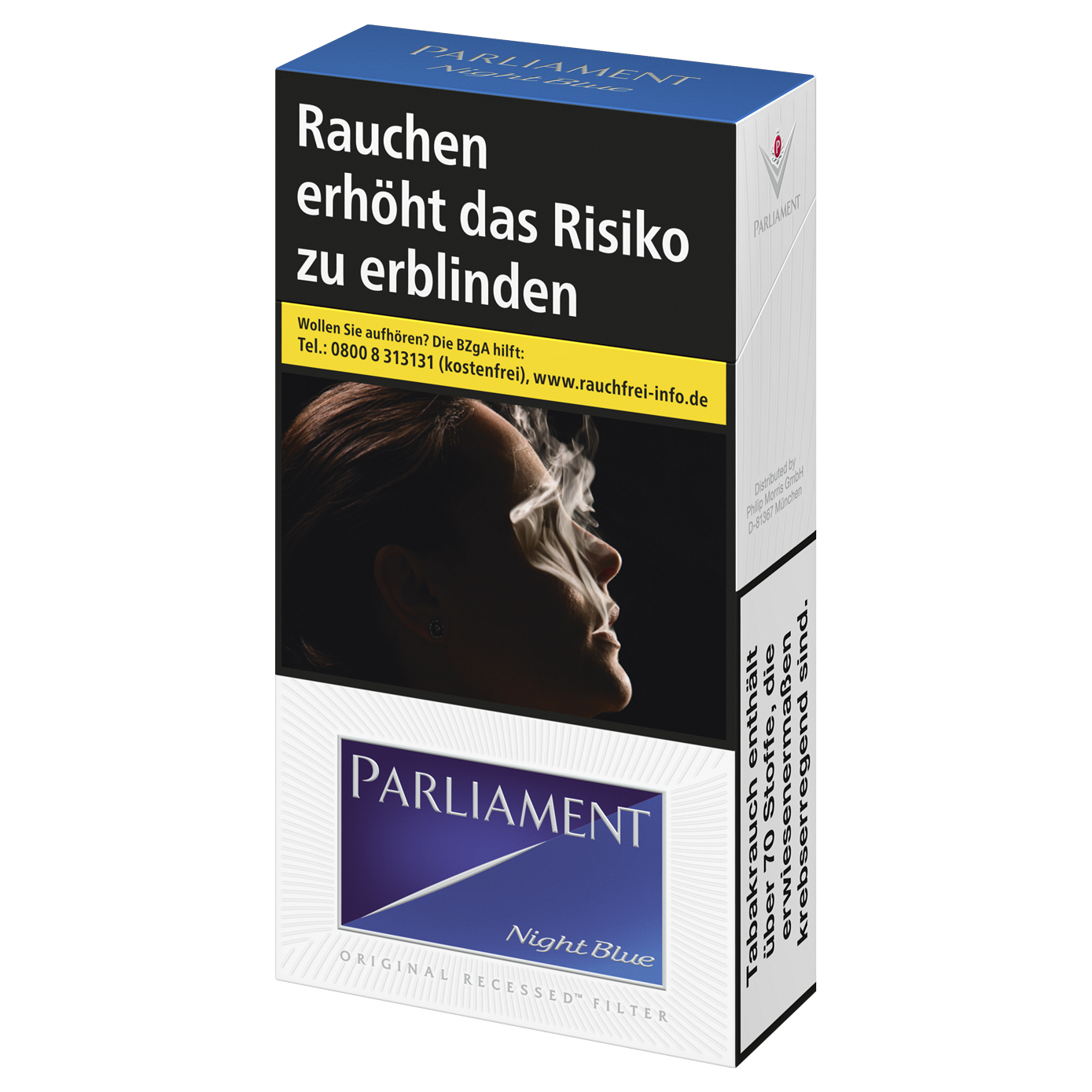 Parliament Night Blue Long Zigaretten Stange