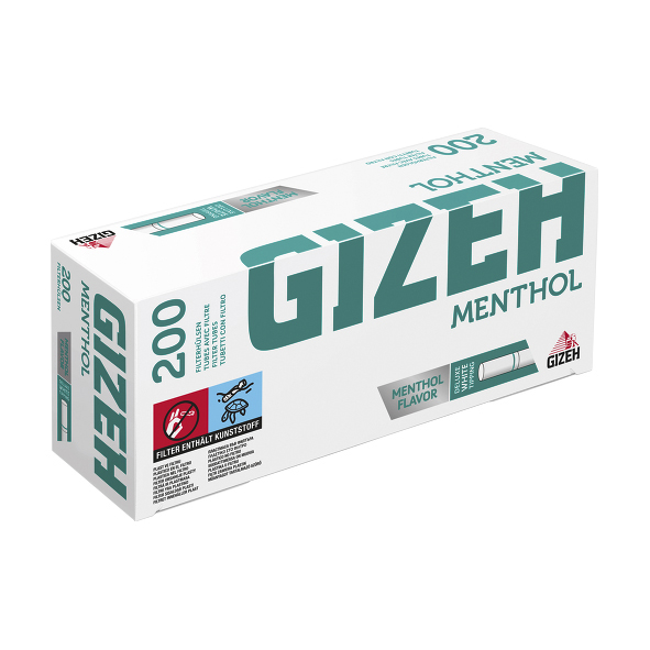 Gizeh Menthol HÃ¼lsen 200 StÃ¼ck
