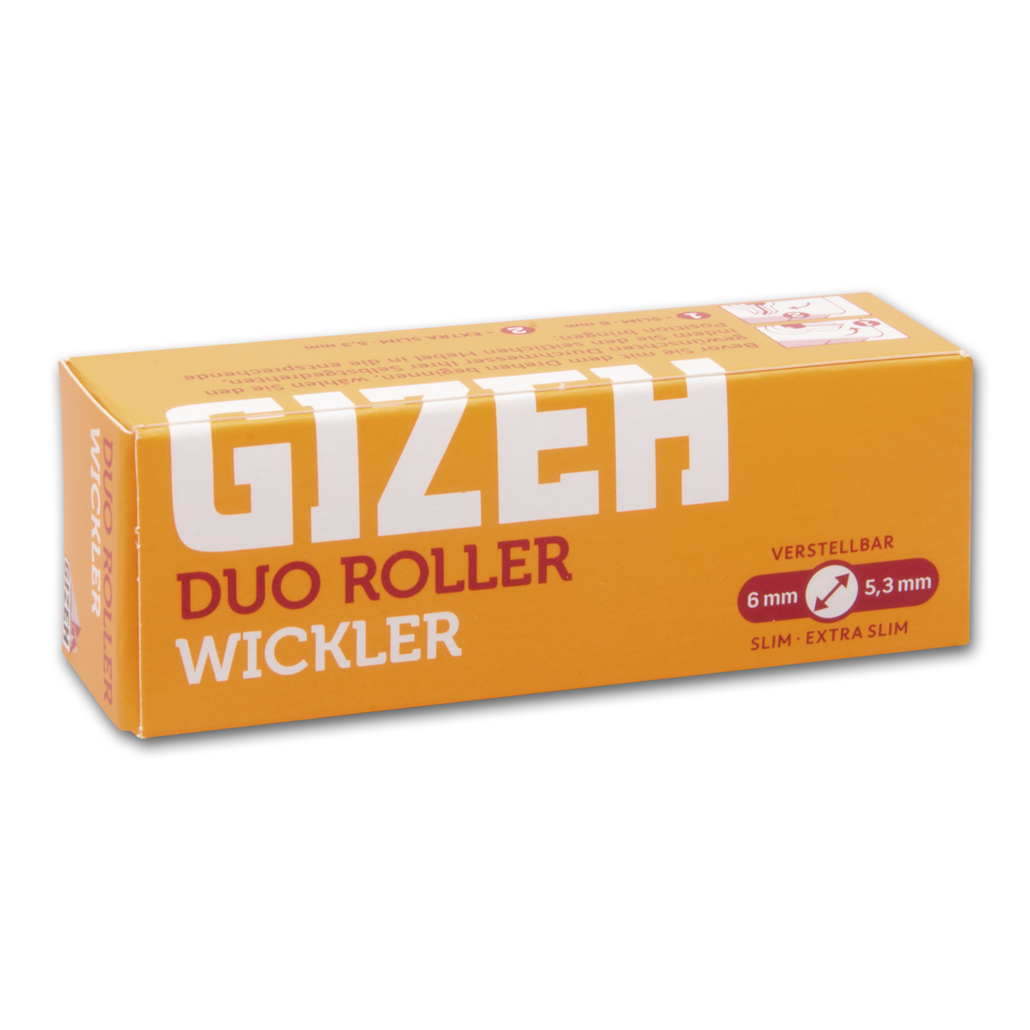 Zigaretten-Roller Gizeh Duo Mit Gelb Extra Slim