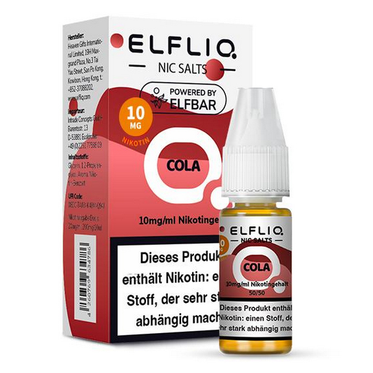 E-Liquid Nikotinsalz Elfbar Elfliq Cola 10mg