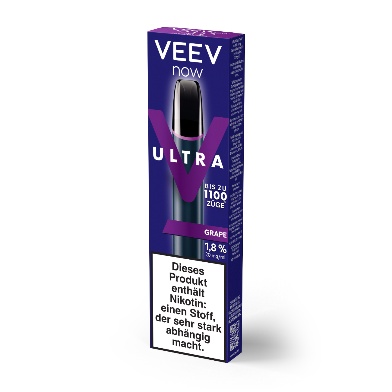 E-Zigarette Veev Now Ultra Einweg Grape 20mg