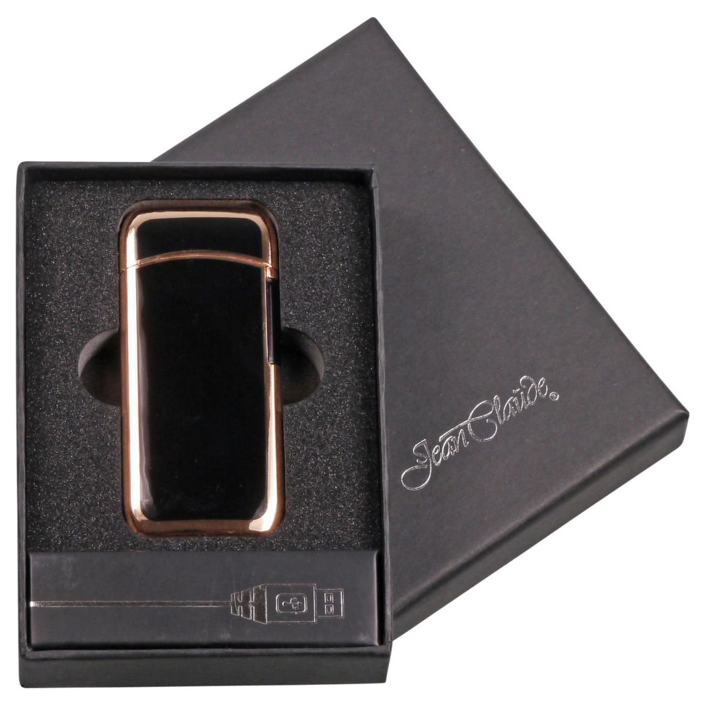 Feuerzeug Batterie Jean Claude Gamma Lichtbogen Usb Schwarz Rosegold