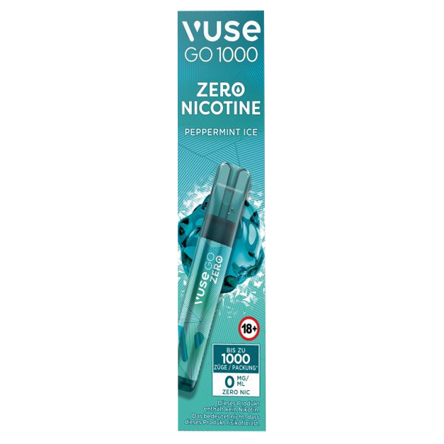 E-Zigarette Vuse Go 1000 (Pen) Einweg Peppermint Ice 0mg