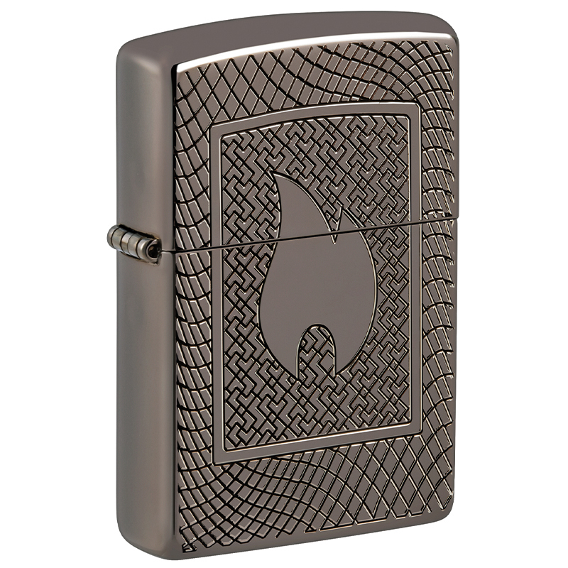 Zippo Black Ice Armor Pattern Design 60006596