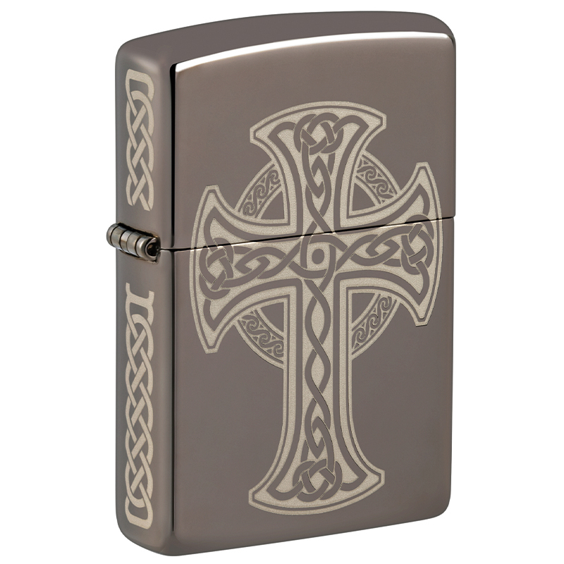 Zippo Black Ice Celtic Cross Design 60006538