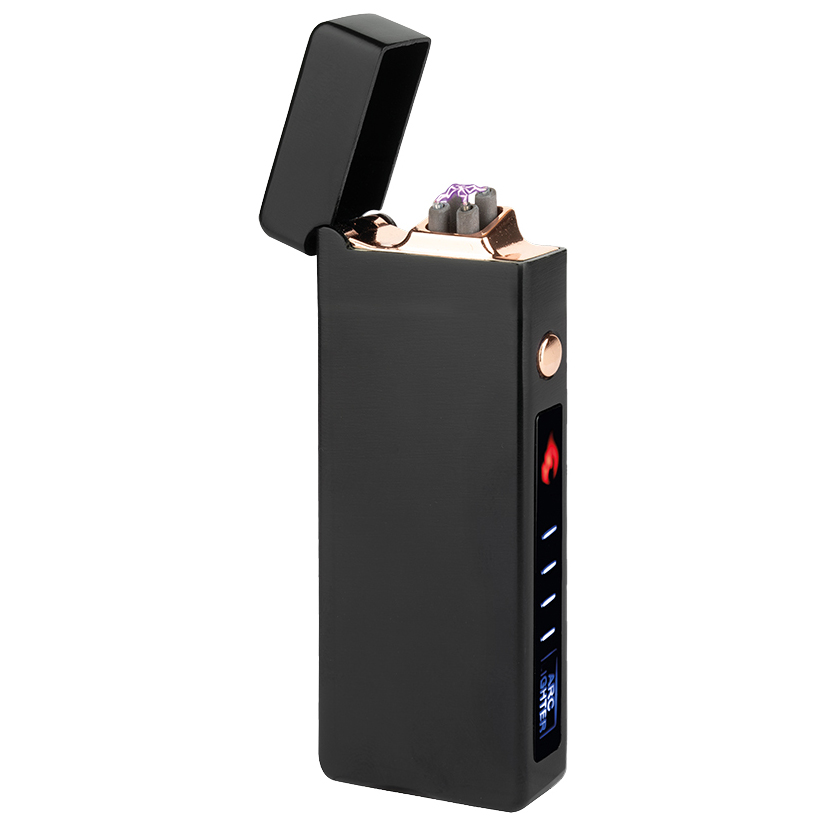 Feuerzeug Batterie Formula Double Arc Schwarz Usb