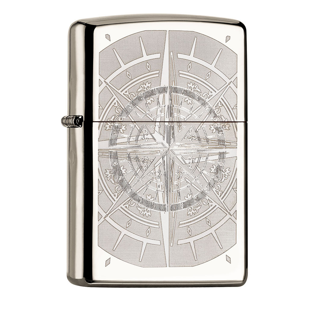 Zippo Black Ice Compass Gravur 60001008