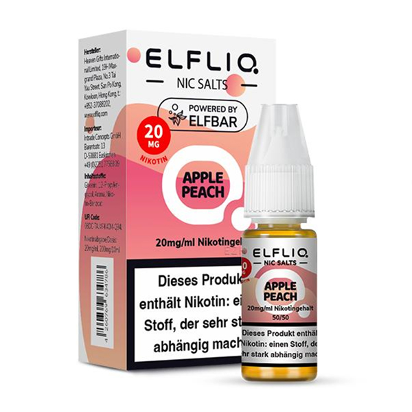 E-Liquid Nikotinsalz Elfbar Elfliq Apple Peach 20mg