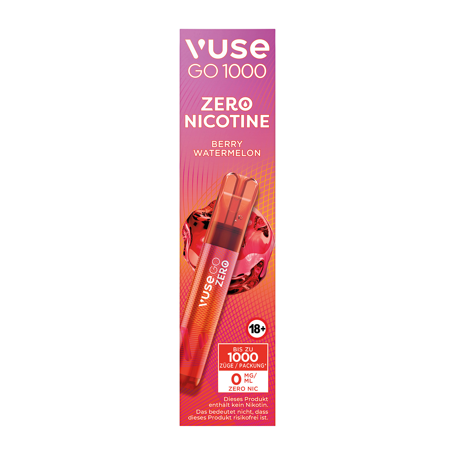 E-Zigarette Vuse Go 1000 (Pen) Einweg Berry Watermelon 0mg