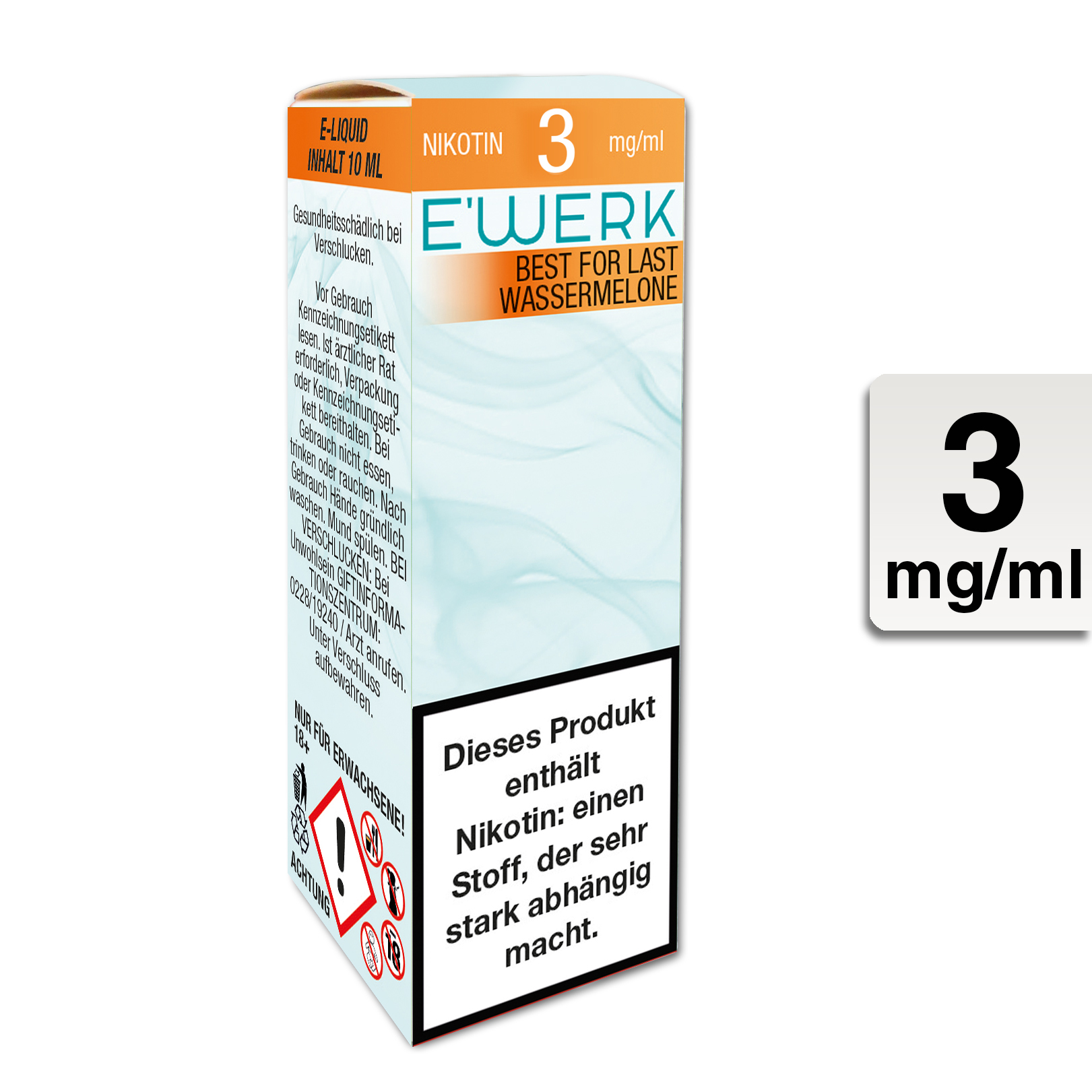 E-Liquid E'Werk Best For Last 3 mg (Wassermelone)