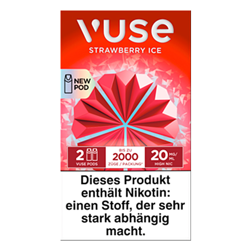 E-Kartusche Vuse Pod Strawberry Ice 20mg 2 Caps