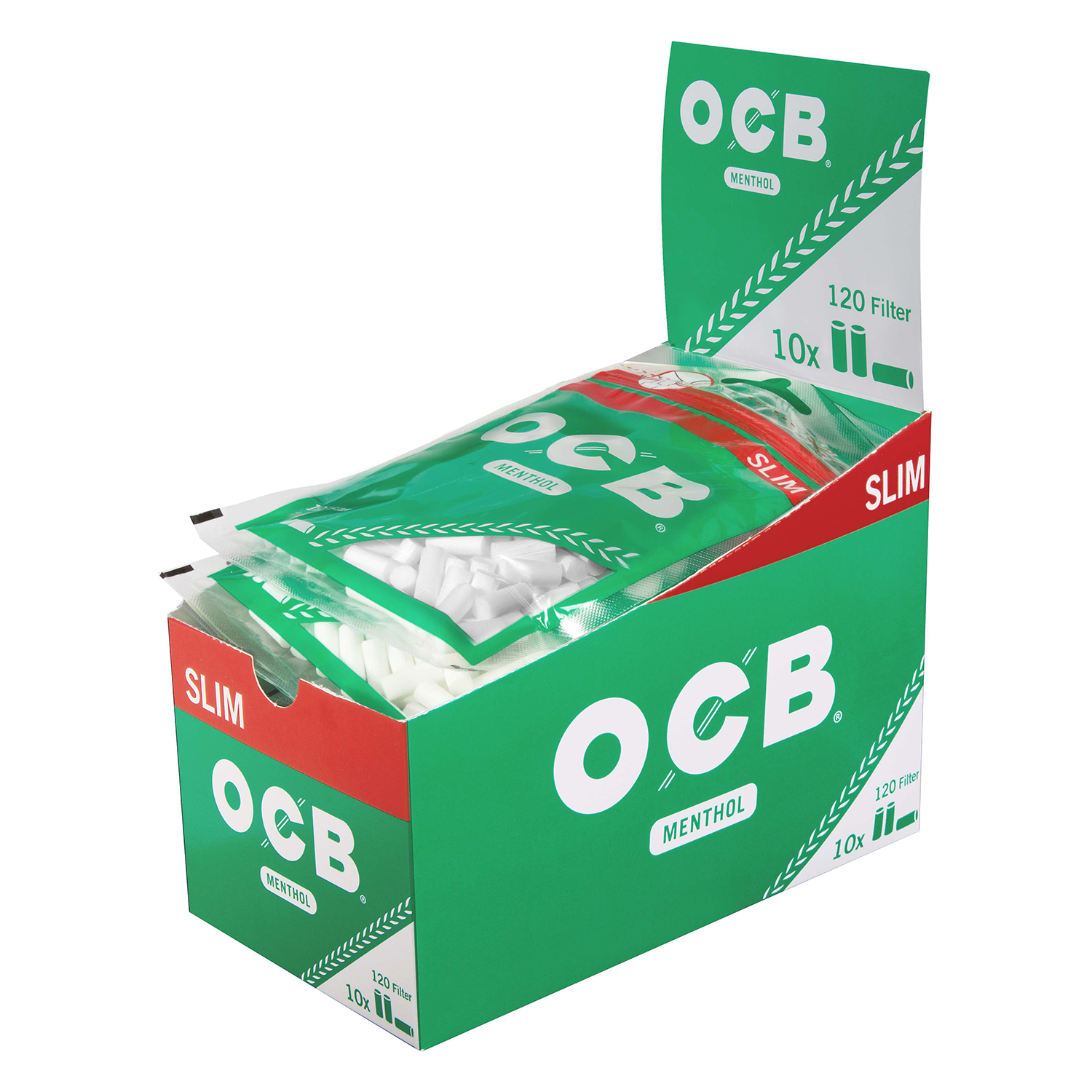 Ocb Menthol Filter Slim 10X120