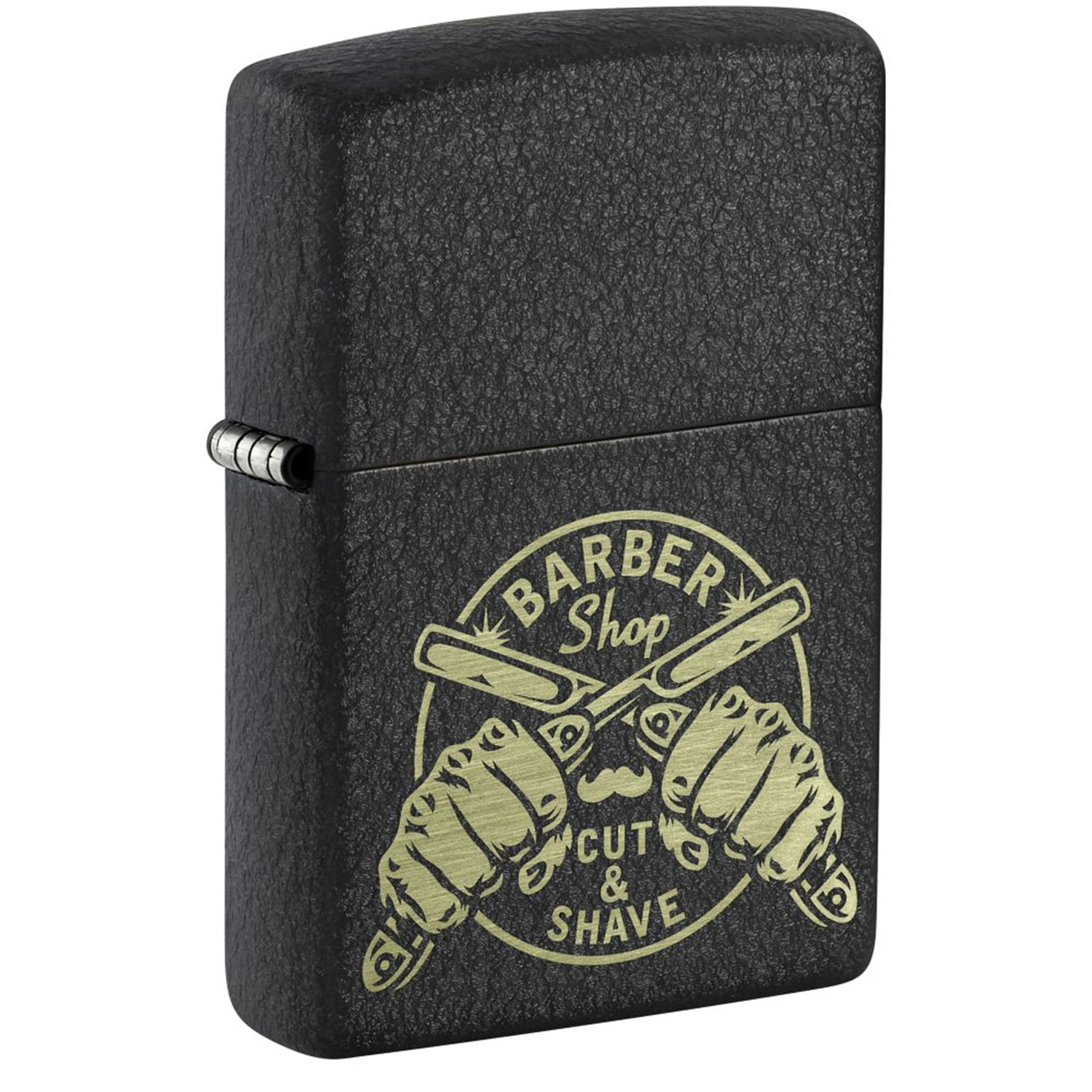 Zippo Black Crackle Barber Shop 60006827