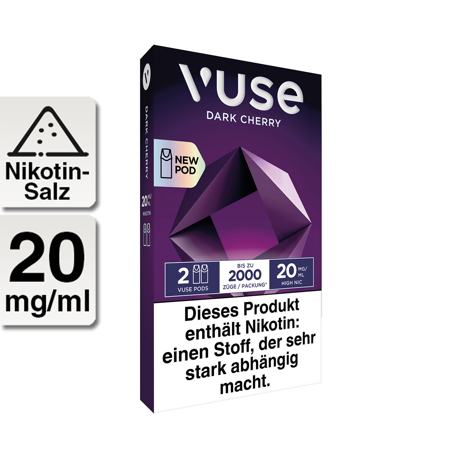 E-Kartusche Vuse Pod Dark Cherry 20mg 2 Caps