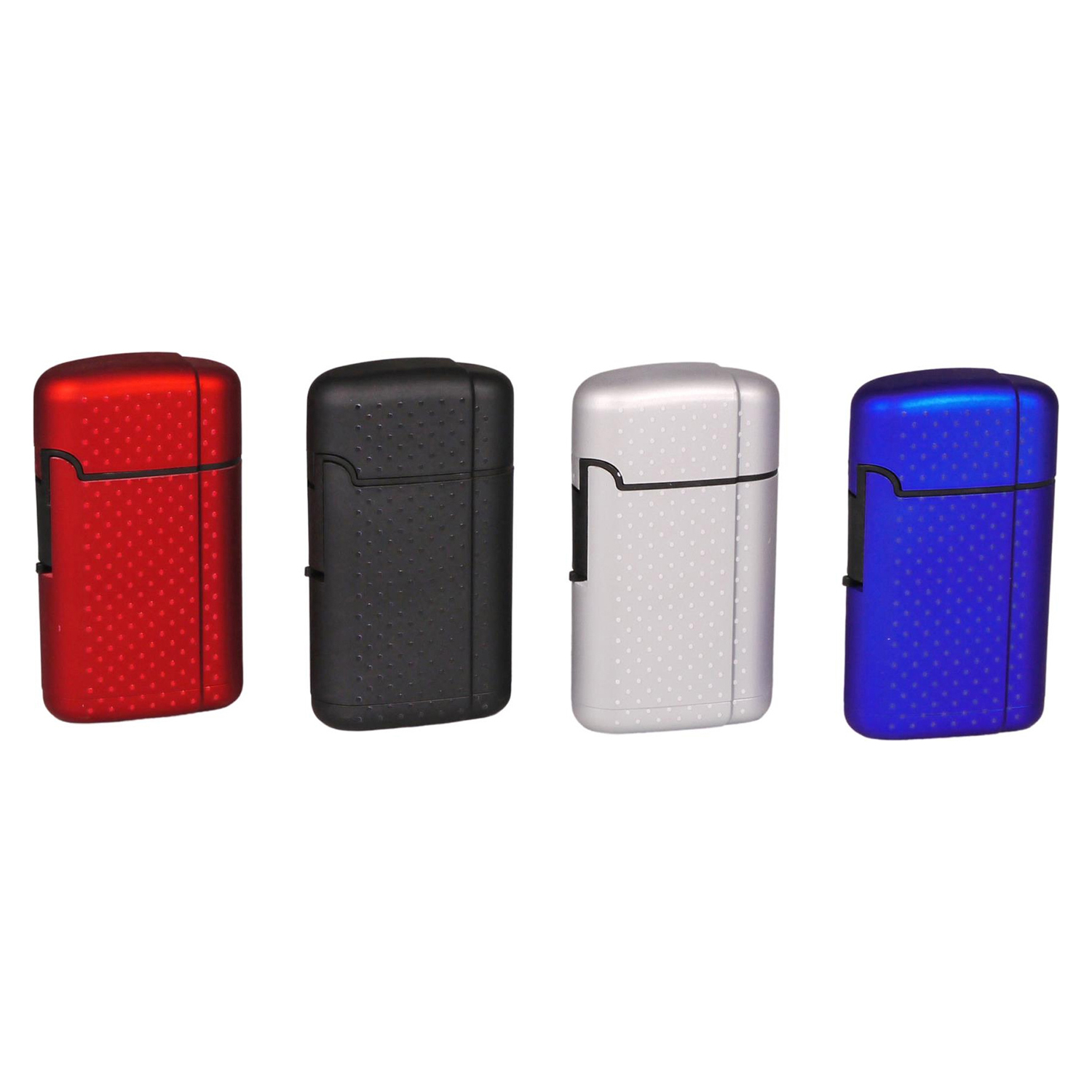 Feuerzeug (20) Jet Cool Mox Rubber Metallic Farblich Sortiert