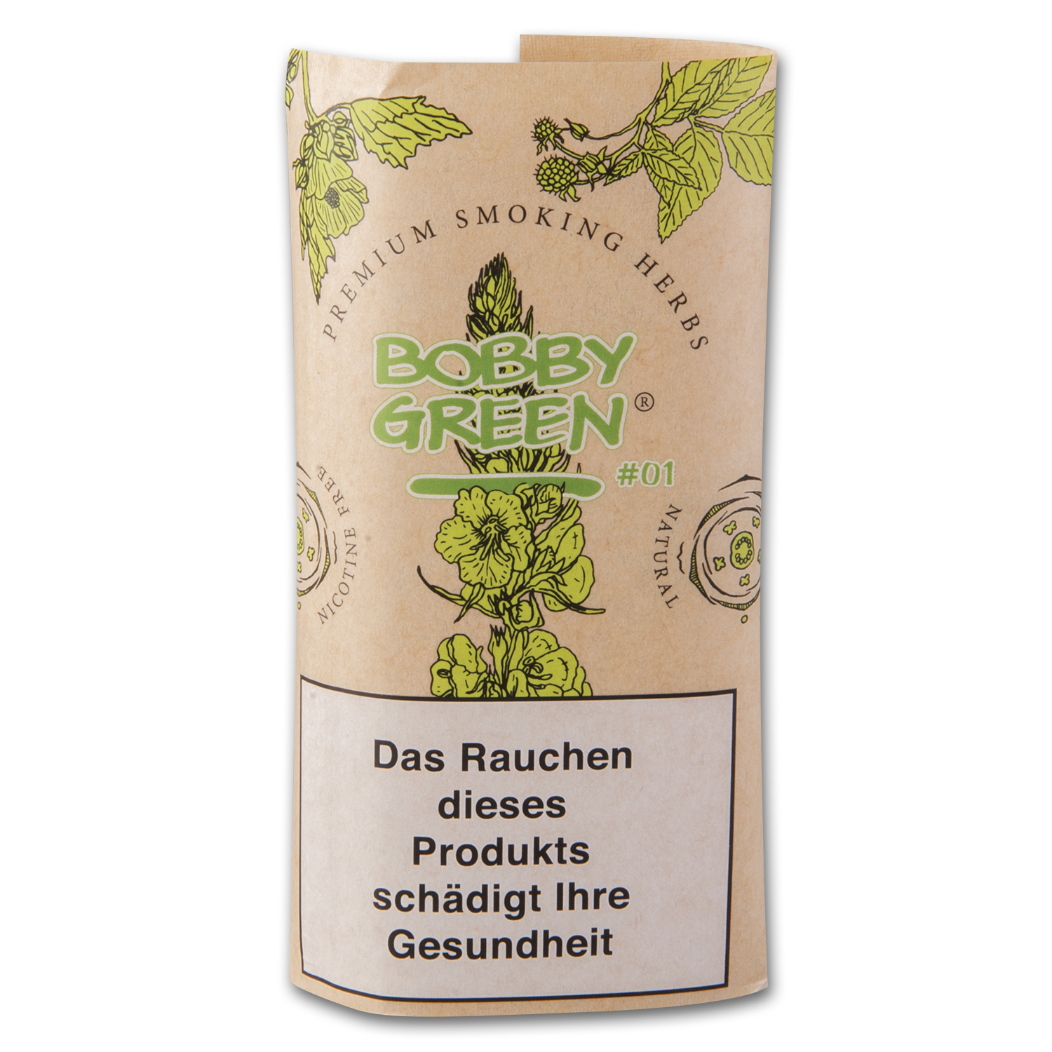 Bobby Green Classic #01 Ohne Nikotin & Ohne Zusatzstoffe (20 Gramm)